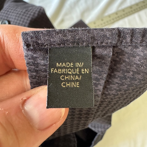 Lipson‎ Contemporary Long Sleeve Casual Dress Shirt Gray/Black Size L Flip Cuffs - Picture 10 of 16